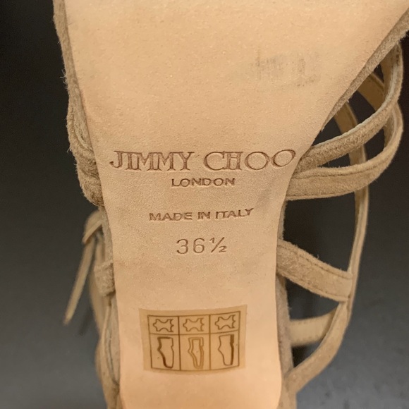 Jimmy Choo Ontario Suede Platform Heels - Picture 8 of 13